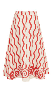 Saia Banda Estampada