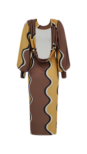 VESTIDO BLISS ONDAS ESTAMPADO
