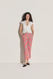 Marinho/Off-White/Vermelho